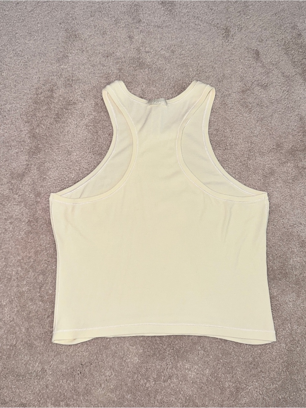 SKIMS Cream Ribbed Tank Top - Picture 2 of 6